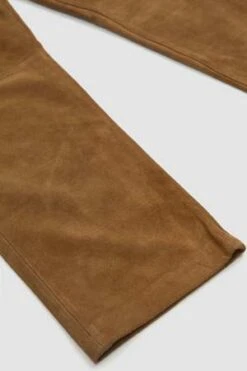 SunflowerLoose Suede Pants - Khaki -Grami Jean Shop Loose Suede Khaki 20230817102047