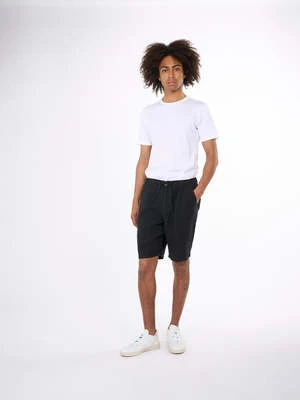 Knowledge Cotton ApparelLoose Linen Shorts - Black 3 Knowledge Cotton ApparelLoose Linen Shorts - Black