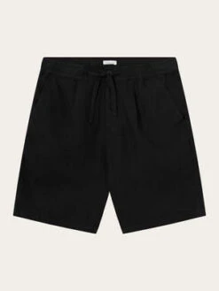 Knowledge Cotton ApparelLoose Linen Shorts - Black 12 Knowledge Cotton ApparelLoose Linen Shorts - Black -Grami Jean Shop Loose linen shorts in black 20230314162330 3