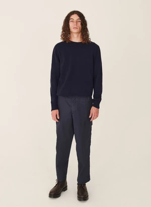 YMCMilitary Cotton Linen Trouser - Navy 4 YMCMilitary Cotton Linen Trouser - Navy - Image 2