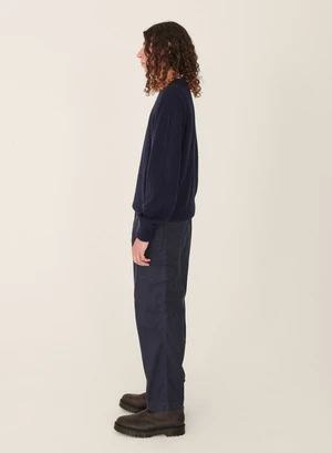 YMCMilitary Cotton Linen Trouser - Navy 5 YMCMilitary Cotton Linen Trouser - Navy - Image 3