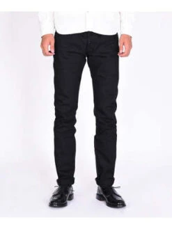 Momotaro Jeans15.7oz Tight Tapered Jeans - Black
