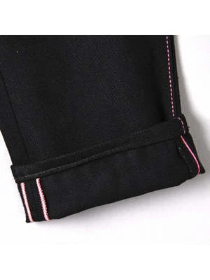 Momotaro Jeans15.7oz Tight Tapered Jeans - Black 7 Momotaro Jeans15.7oz Tight Tapered Jeans - Black - Image 5