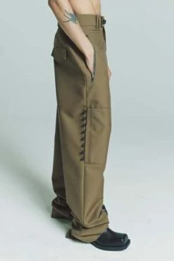NamachekoWool & Poly Hedar Trouser - Khaki