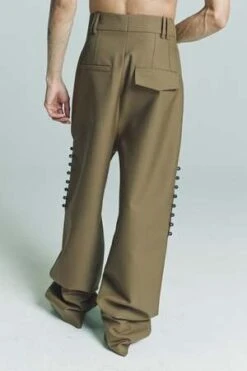NamachekoWool & Poly Hedar Trouser - Khaki -Grami Jean Shop Namacheko Wool Poly Hedar Trouser Khaki 20230503231749