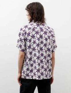 NeedlesFloral Jacquard S S One Up Shirt - Off White -Grami Jean Shop Needles Floral Jacquard S S One Up Shirt Off White 20230516185844