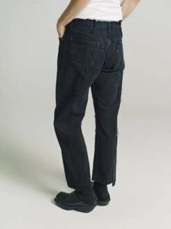 Old ParkBaggy Reconstructed Denim Jeans - Black -Grami Jean Shop Old Park Baggy Reconstructed Denim Jeans Black 20231023203502