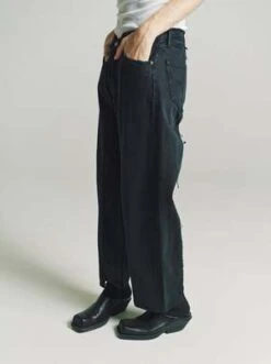 Old ParkBaggy Reconstructed Denim Jeans - Black -Grami Jean Shop Old Park Baggy Reconstructed Denim Jeans Black 20231023203504