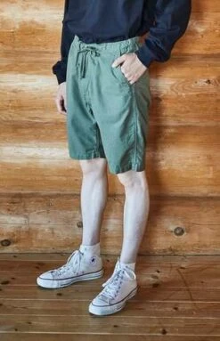 OrslowNew Yorker Shorts - Army Green -Grami Jean Shop Orslow New Yorker Shorts Army Green 20220323063550 1