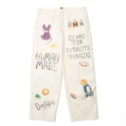 Human MadePRINTED CHINO PANTS - WHITE 9 Human MadePRINTED CHINO PANTS - WHITE -Grami Jean Shop PRINTED CHINO PANTS WHITE 20231010063043