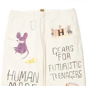 Human MadePRINTED CHINO PANTS - WHITE 6 Human MadePRINTED CHINO PANTS - WHITE - Image 4