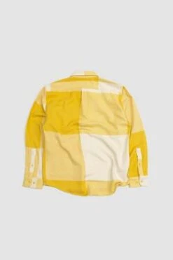Portuguese FlannelPlacement Shirt - Ecru/Yellow -Grami Jean Shop Placement Shirt Ecru Yellow 20231020170709 1