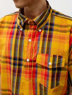 Engineered GarmentsPopover BD Shirt - Gold Plaid 5 Engineered GarmentsPopover BD Shirt - Gold Plaid - Image 4