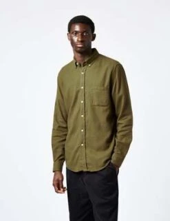 Portuguese FlannelTeca Shirt - Olive Green