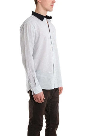 Robert GellerContrast Collar Dress Shirt - Blue 4 Robert GellerContrast Collar Dress Shirt - Blue - Image 2