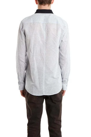 Robert GellerContrast Collar Dress Shirt - Blue 5 Robert GellerContrast Collar Dress Shirt - Blue - Image 3