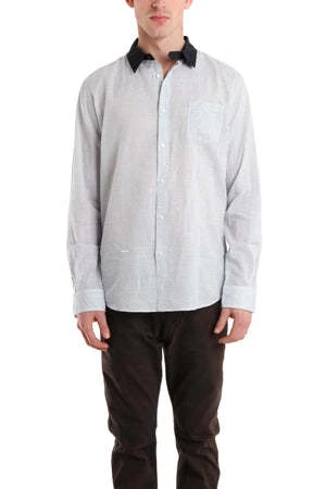 Robert GellerContrast Collar Dress Shirt - Blue 3 Robert GellerContrast Collar Dress Shirt - Blue