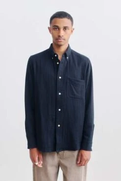 A Kind Of GuiseSeaton Button Down Shirt - Licorice