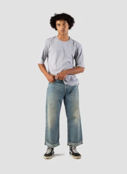 I AND MEunisex I AND ME Selvedge Wide Leg Jeans - Bleach -Grami Jean Shop Selvedge Wide Leg Jeans in Bleach 20211111004204 1