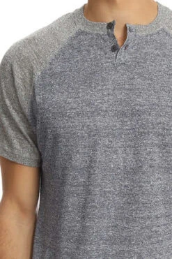 Blue&CreamShort Sleeve Raglan - Henley Hercules Blue -Grami Jean Shop Short Sleeve Raglan Henley Hercules Blue 20220811141353 3