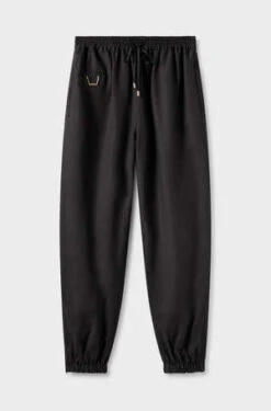 Silk LaundryYak Blend Track Pants - Black