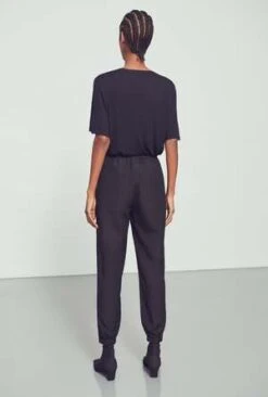 Silk LaundryYak Blend Track Pants - Black -Grami Jean Shop Silk Laundry Yak Blend Track Pants Black 20230112030201