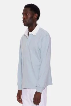 Blue&CreamSolid Rugby - Eucalyptus/White Collar -Grami Jean Shop Solid Rugby Eucalyptus W White Collar 20231028202542 2