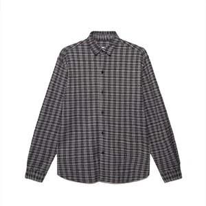 Wax LondonTrin Textured Check Shirt - Navy/Ecru 3 Wax LondonTrin Textured Check Shirt - Navy/Ecru