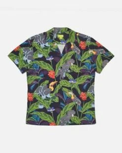 Poplin & Co.Camp Shirt - Tropical Birds Print -Grami Jean Shop Tropical Birds Print Camp Shirt 20230414185641