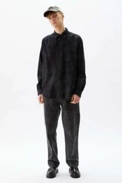 Schnayderman'sAlef Denim Front Seam Trousers - Washed Black -Grami Jean Shop Trousers Alef Denim Front Seam Washed Black 20220906181555 1