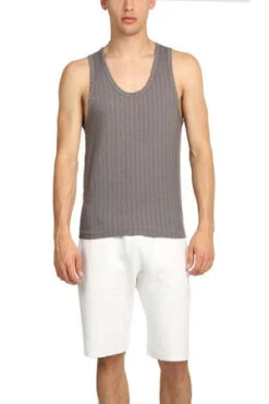 V :: ROOMCharcoal Knit Tank - Grey