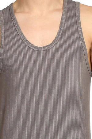 V :: ROOMCharcoal Knit Tank - Grey 6 V :: ROOMCharcoal Knit Tank - Grey - Image 4