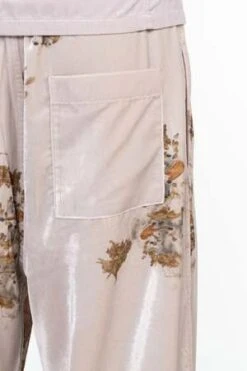 Peng TaiVelvet Chinese Medicine Print Pyjama Pants -Grami Jean Shop Velvet Chinese Medicine Print Pyjama Pants 20231030173252