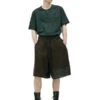 Ziggy ChenLinen Shorts - Brown -Grami Jean Shop Ziggy Chen Brown linen shorts 20230531012202