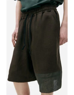 Ziggy ChenLinen Shorts - Brown -Grami Jean Shop Ziggy Chen Brown linen shorts 20230531012203 1