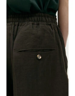 Ziggy ChenLinen Shorts - Brown -Grami Jean Shop Ziggy Chen Brown linen shorts 20230531012203 2