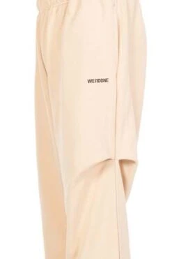 We11doneLogo Wide Jogger Pants - Beige -Grami Jean Shop we11done Logo Wide Jogger Pants Beige 20230812141458